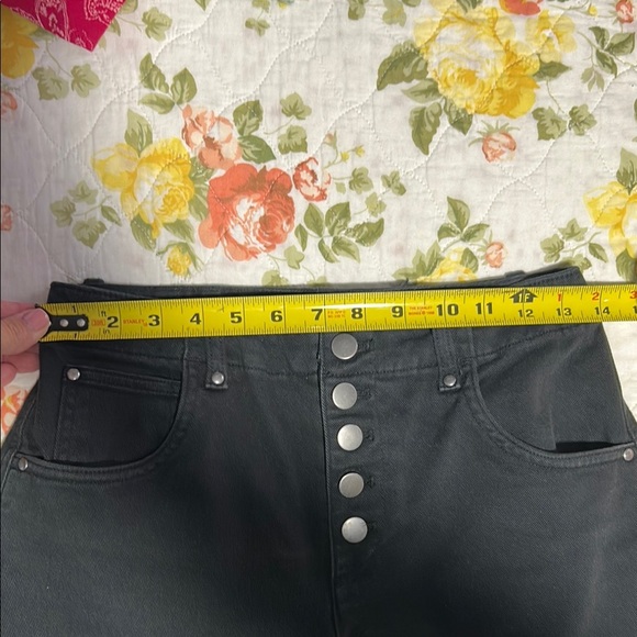 Gap Black High-Waisted Button-Fly Wide Leg Pants - Picture 11 of 13